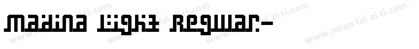 Madina Light Regular字体转换